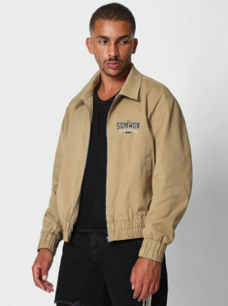 SUMWON Crop Fit Elasticated Cuff Jacket
