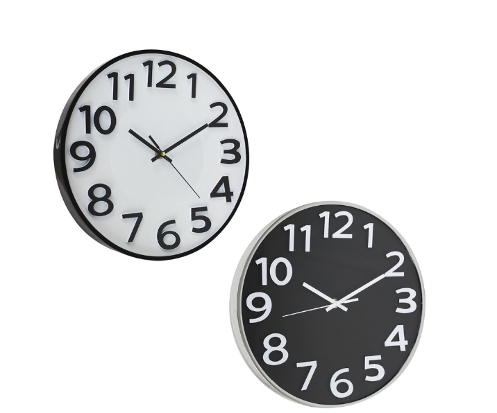 At Home Lizzy Nordic Wall Clock 11 Inches Easy Read Analog Home Office Bedroom