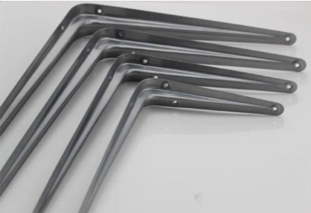 1Pairs L Bar Shelf Bracket Metal Support