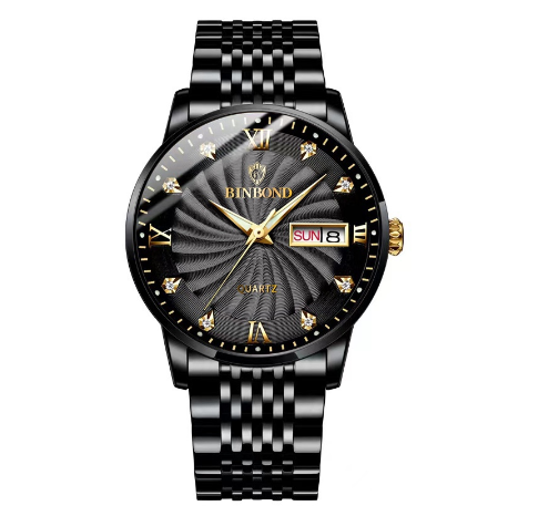 Binbond Original Luxury Watch Fashion Waterproof Business Watch Men Stainless Steel Wrist Watch M06