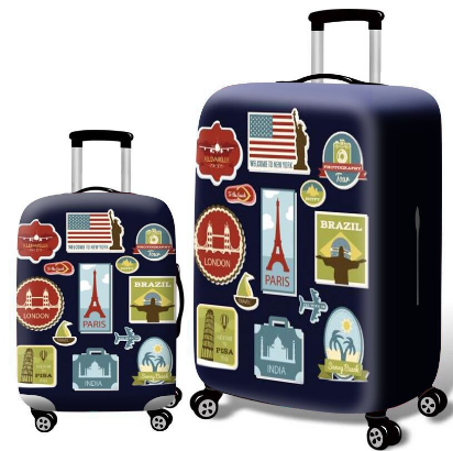 【S, M, L, XL】 Size Luggage Cover Suitcase Elastic Spandex Cover For Luggage