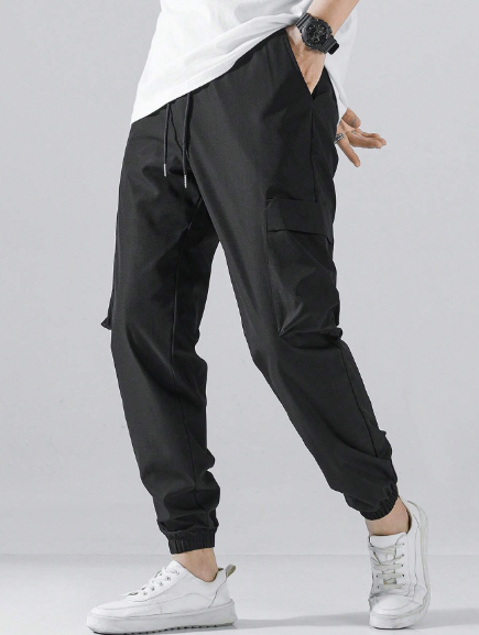 Manfinity Homme Men's Cargo Elastic Cuffed Pants