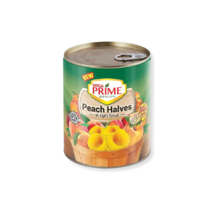 Mega Prime Peach Halves in Light Syrup 850g