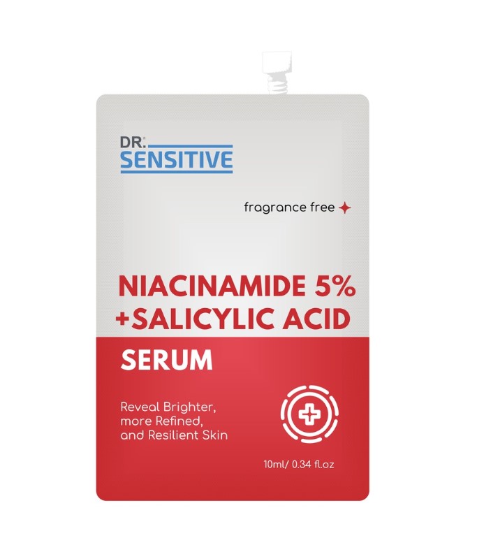 Dr. Sensitive Niacinamide 5percent plus Salicylic Acid Serum and Soap Set