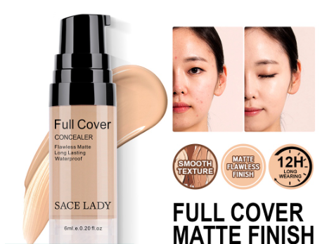 SACE LADY Full Cover Liquid Concealer Waterproof Matte Face Corrector Makeup Cosmetics