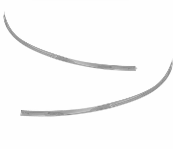 Auto Clover Chrome Lip Spoiler 2pcs Set C152 For Hyundai Santa Fe DM 2012 Car Exterior Accessories