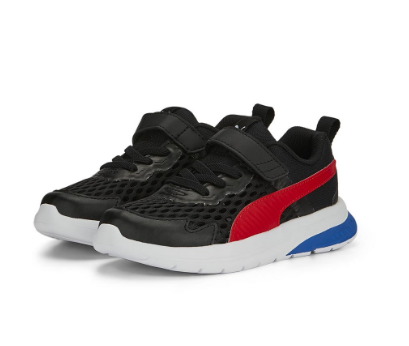 PUMA Unisex Evolve Run Summer Alternative Closure Kids Sneakers (Black)
