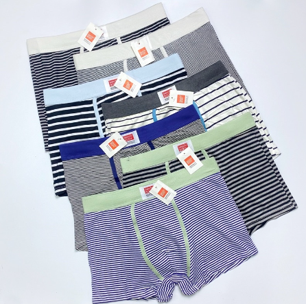 Bench Body Men's 100% Cotton Stripe Boxer Briefs High Quality Underpants S-XXL 6Pcs