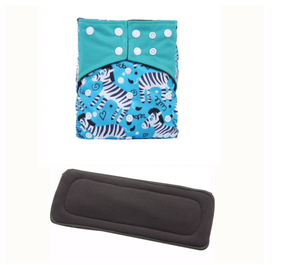 Cloth Diaper 1 Set With Bamboo Charcoal Inserts In Stocks D6