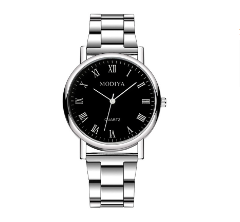 Men Casual Quartz Watch with Stainless Steel Strap M8