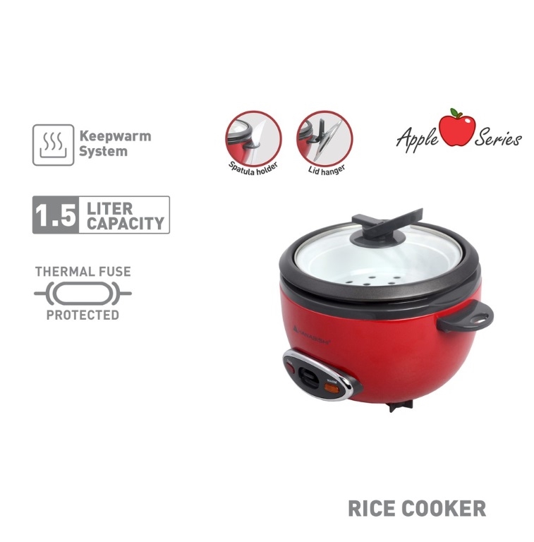 Hanabishi Rice Cooker HRCBRC 1.5L HRC15BRC