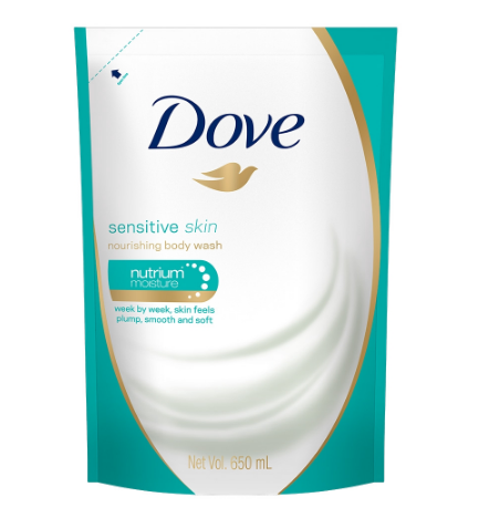 Dove Body Wash Sensitive Skin 650ml Refill