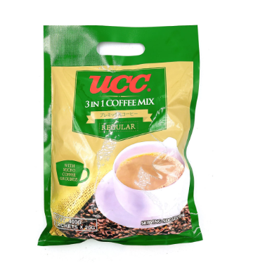 Ucc  3in1 Coffee Regular Bag 20g x 20s
