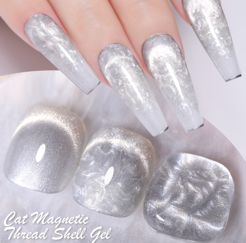Thread Cat Magnetic Gel Colorful Nail Polish Soak Off UV Art 7ML