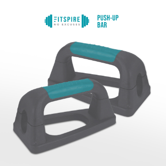 FITSPIRE Push-Up Bar Chest Expander PP TPR Workout Equipment For Gym Personal Use 2pcs Set