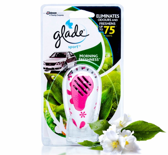 Glade Sport Primary Car Air Freshener 7ml (Morning Freshness)