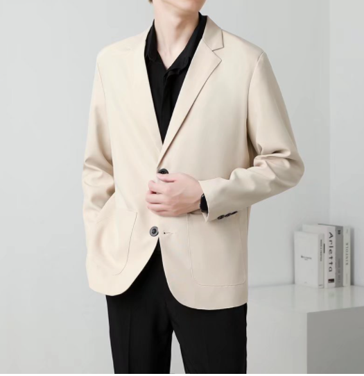 Casual Suit Jacket Male Loose Student Graduation Korean Trend Spring Summer Thin Small Men Yuppie Uniform JP15090