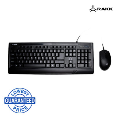 RAKK APTAS V2 Keyboard and Mouse Combo USB Keyboard Mouse Bundle  Laser-etched ABS