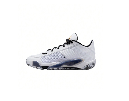 Jordan Air Jordan 38 Comfortable & Lightweight PF Non-Slip & Low-Top Basketball Shoes, Unisex, White/Black, Domestic Version FD2325-107
