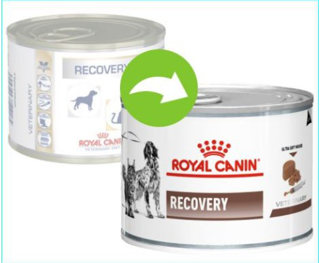 Royal Canin Recovery Diet for Dog & Cat Wet in Can 195g Vet Range