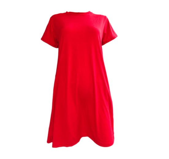 KELA MATERNITY T-SHIRT DRESS FOR ALL MOMMIES FIT TO MEDIUM TO XLARGE BODY FRAME COTTON SPANDEX C16