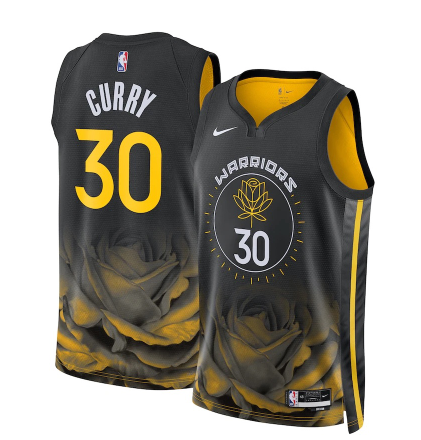 Men's Stephen Curry Golden State Warriors Badge Jersey