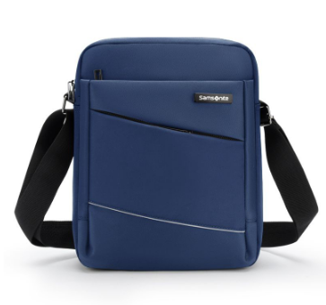 Korean Men Samsonite Waterproof Thick Material Multi-Pocket Built-in pen phone slot sling bag