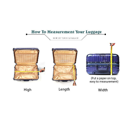 Dustproof Suitcase Cover Travel Luggage Cover Luggage Protector with Print - Set C PANALO