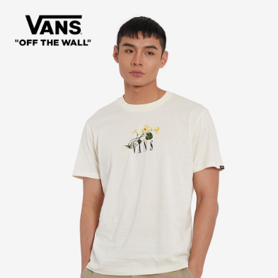 Vans Greener Grounds White Short Sleeves T-Shirt For Men