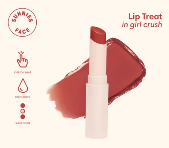 Sunnies Face Lip Treat [Moisturizing Tinted Lip Balm] (Girl Crush)