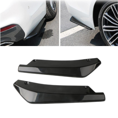 2PCS/Set Universal Car Rear Bumper Lip Diffuser Splitter Spoiler Scratch Protector