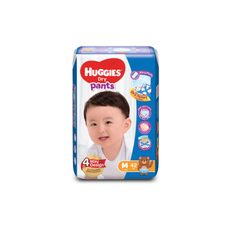 Huggies Dry Pants Medium - (42 pcs)