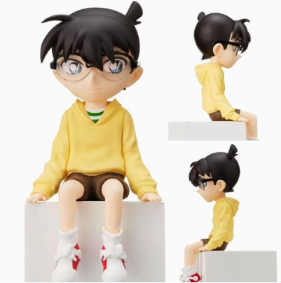 VANESVY Detective Conan Action Figures Shinichi PVC Miniatures Detective Conan Collectible Model Doll Toys Doll ornaments
