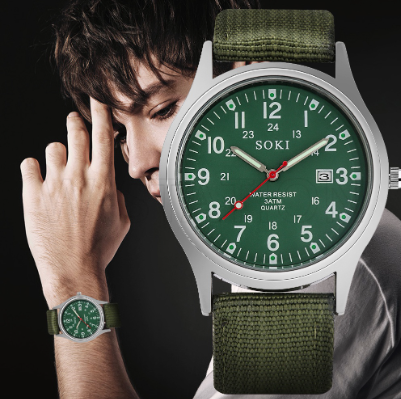 High Quality Nylon Belt Quartz Watch