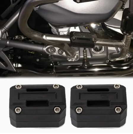 For All Motorcycle Bumper Engine Guard Protection Block Excellent Plastic 22/25/28mm Crash Bar General Purpose Vehicle Black