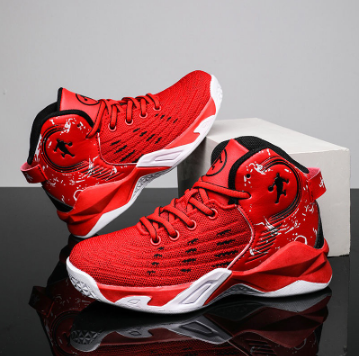 New Basketball Shoes for Kids Rubber High Top Sneakers for Kids Size 31-40