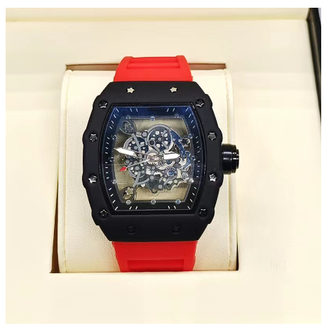 Original Luxury Fashion Luminous Waterproof Hollow Transparent Bottom Quartz Watch 2