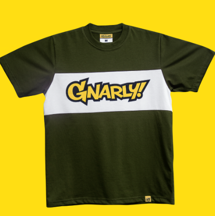 Gnarly Panel T-Shirt Olive
