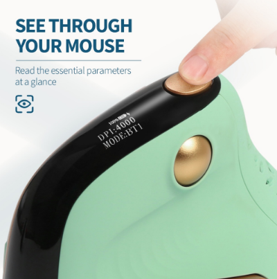 Delux M618Xsd Seeker Ergonomic Wireless Bluetooth Mouse With Oled Screen 4000Dpi Rechargeable 1000Ma Removable Back Cover For Pc Laptop