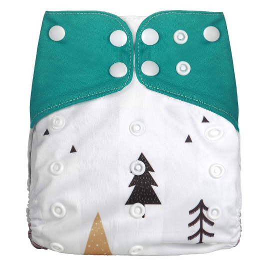 Reusable Waterproof Diaper With Single Size Print D11