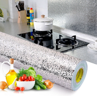 Aluminum Foil Self Adhesive Waterproof Kitchen Sticker DIY Home Decor