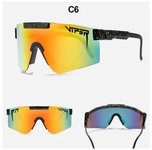 Viper Sports Sunglasses UV400 Outdoor Polarized Sports Eyewear Fashion Bike Bicycle Sunnies Mtb Goggles with Case Protection Cycling