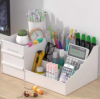 Large Capacity Cosmetic Storage Box Makeup Organizer Desktop Organizer Makeup Drawer Container-Z348