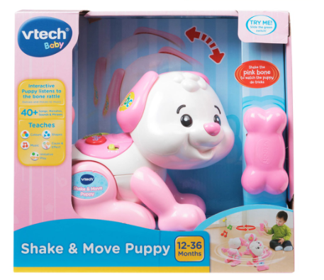 VTech Baby Pink Shake and Sounds Learning Puppy