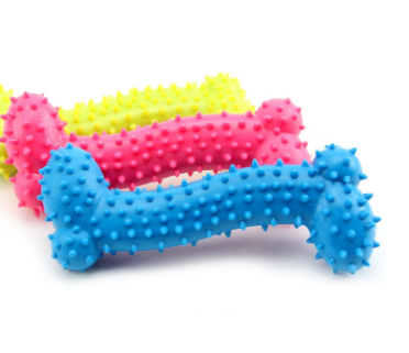 Pet Dog Resistant To Bone Pet Dog Puppy Thorn Toy for Teeth Training Dog Bone Toy