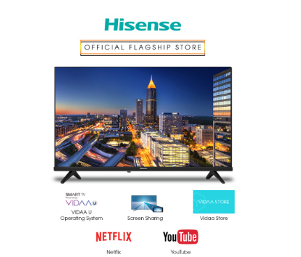 Hisense 32A4GS 32 inch HD Ready Smart TV - Netflix, YouTube and FREE Wall Bracket