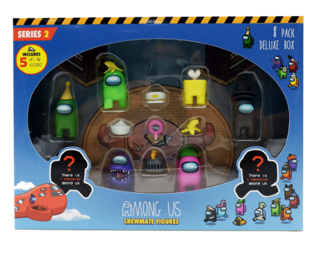 Among Us Series 2 Crewmate Banana Peel 8 Pack Deluxe Box Figures