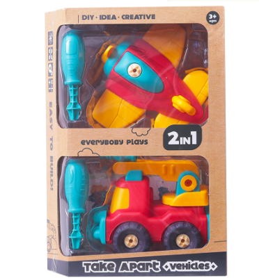 Truck And Plane 2-In-1 Diy Vehicle