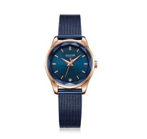 JULIUS South Korea Air Transport Round Stainless Steel Strap Women's Watch Ja 1040 5