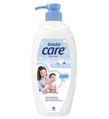 Tender Care Hypoallergenic Baby Wash Jasmine Cotton 500ml Pump